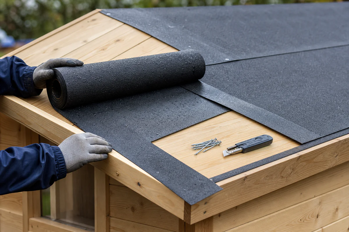 Rouleau bitume toiture abri de jardin, le produit ne suffit pas